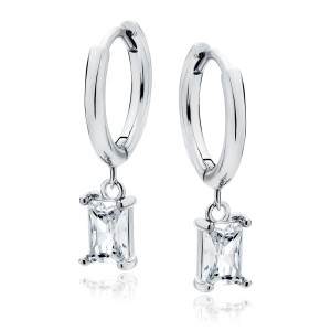 Cercei rotunzi argint Ø14 mm cu pietre DiAmanti Z1997DER_W-DIA (Argint 925‰ 3,3 g.)